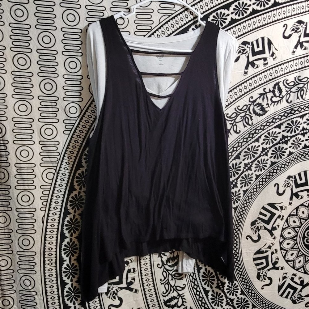 Black Tank Top - White Top not included**